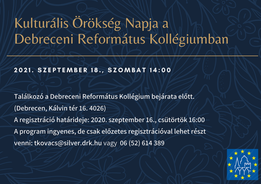 Kulturális Örökség Napja a Debreceni Református Kollégiumban